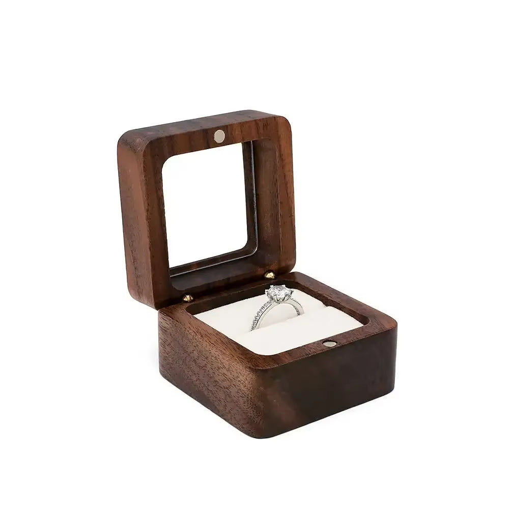 Double Heart Wooden Keepsake Box