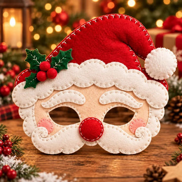 Handmade Christmas Felt Masks