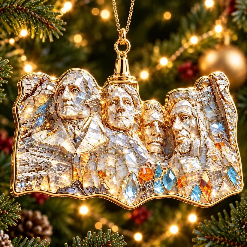 USA Landmark Crystal Style Christmas Ornaments