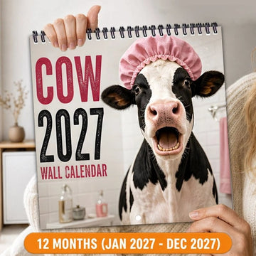 2027 Cow Wall Calendar