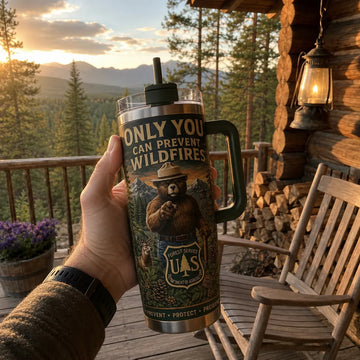 USFS Only You Can Prevent Wildfires Stainless Steel Tumbler