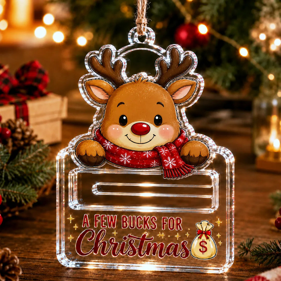 A Few Bucks for Christmas – Cash Gift Holder Ornament