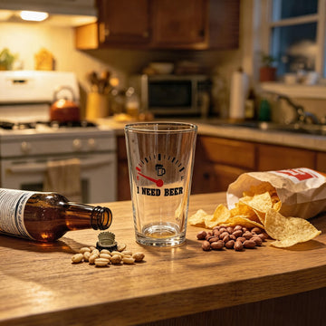 “I Need Beer” Engraved Pint Glass