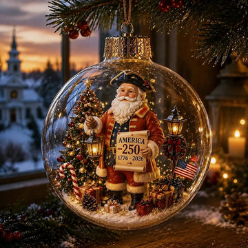 America 250 Heritage Crystal Ornament
