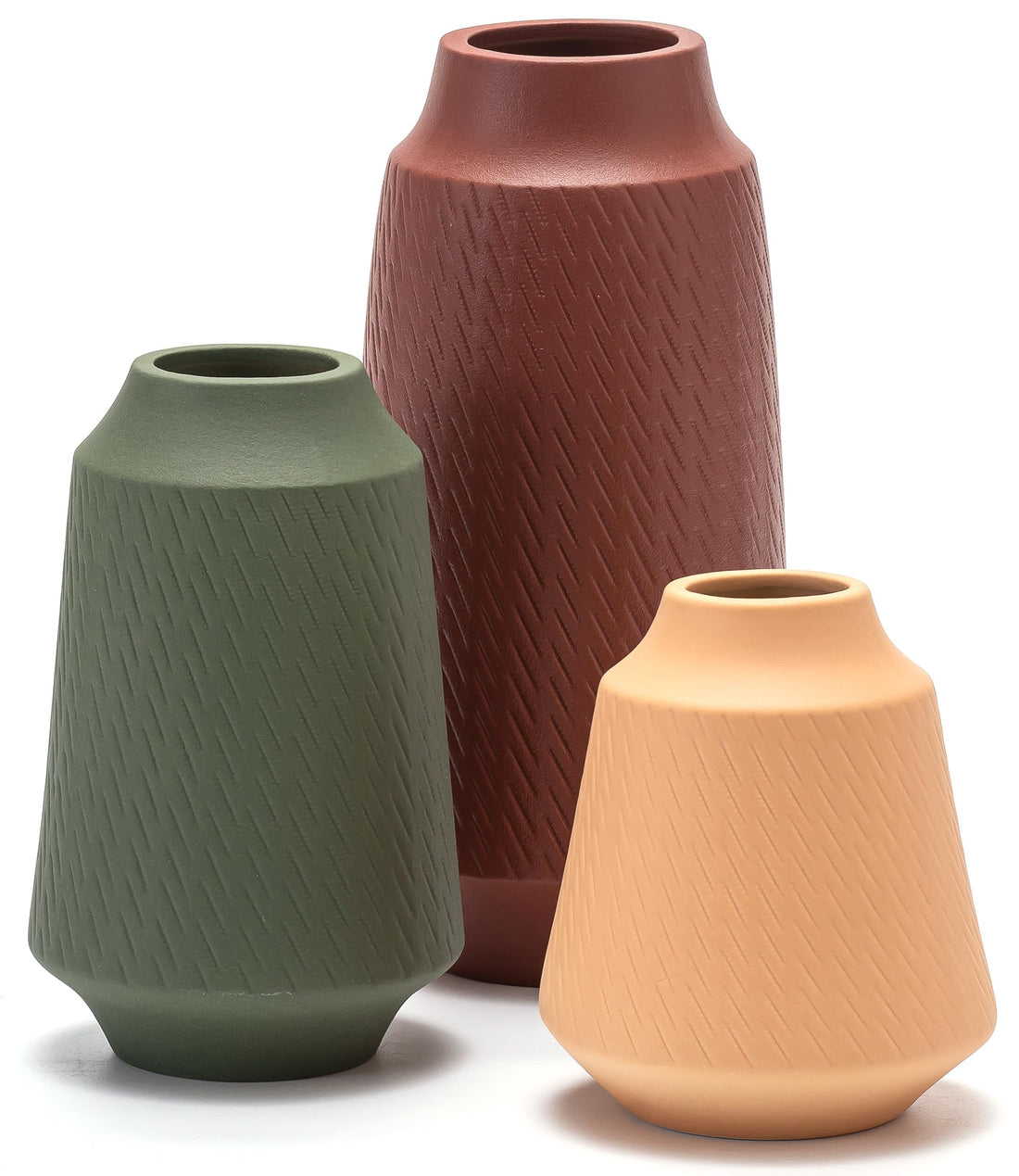 Ceramic Vase Trio Boho Set