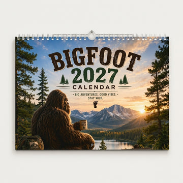 Bigfoot 2027 Calendar - Funny Sasquatch Wall Calendar
