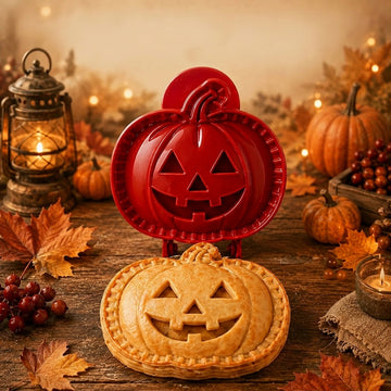 Halloween Mini Pie Mold Set – 8 Spooky Designs for Easy Festive Baking