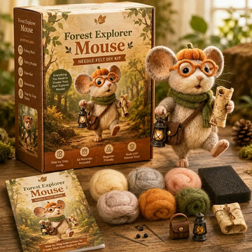 Whimsy Mouse Needle Felting DIY Kit