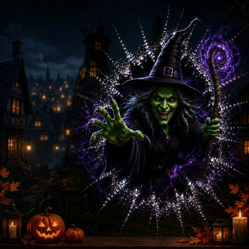 Halloween Window Decals – 3D Crack Glass Spooky Decorations