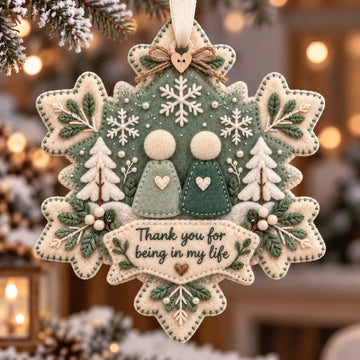 Handcrafted Felt Christmas Keepsake Ornament