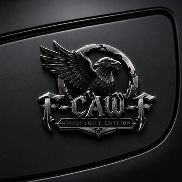 F-CAW-F Midnight Edition Metal Emblem - Premium Attitude Decal