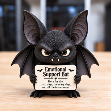 Cute Grumpy Emotional Support Animal Figures