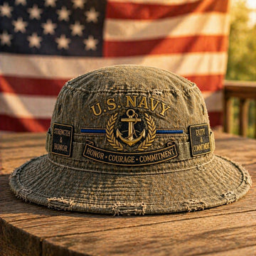 U.S. NAVY “Honor · Courage · Commitment” Boonie Hat