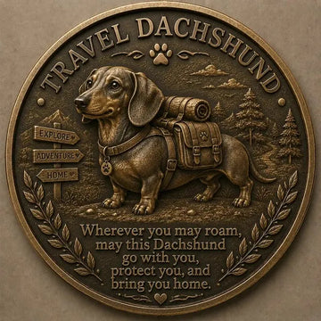 Travel Dachshund Lucky Coin