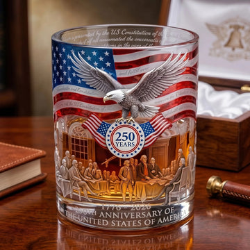 United States 250th Anniversary Whiskey Glass