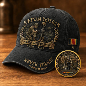 Vietnam Veteran 58,479 Remembered Cap