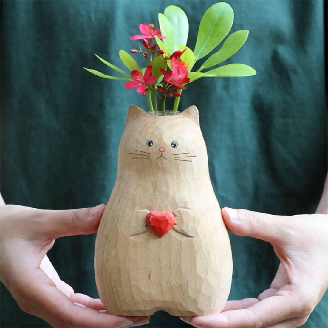 Resin Handmade Cat Vase