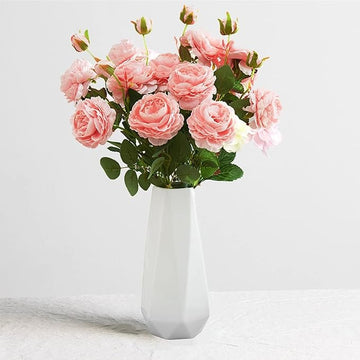 Minimalist Ceramic Flower Vase – 7.4" for Modern Table & Shelf Decor