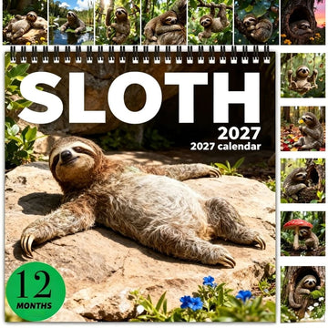 2027 Sloth Calendar
