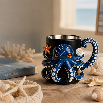 Deep-Sea Octopus Sculpted Mug