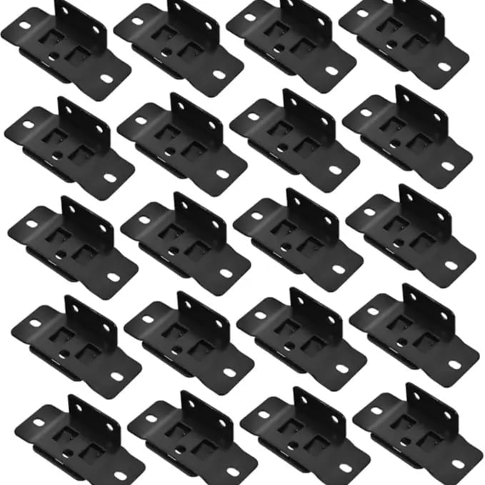 8 Pack Heavy-Duty Corner Brackets – Quick Fitting L Shape Furniture Joint Braces
