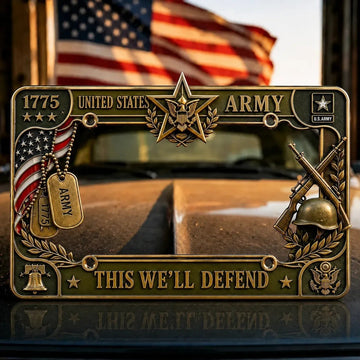 U.S. Army "This We'll Defend" License Plate Frame