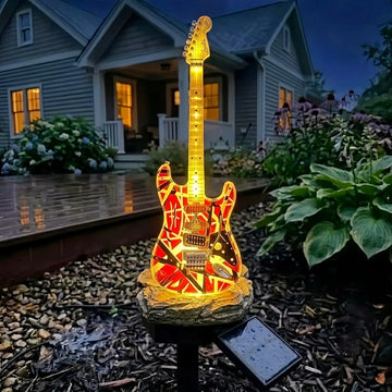 Rock Guitar Solar Garden Light