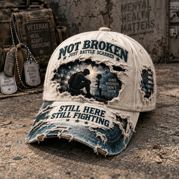 Veteran Mental Health Awareness Printed Baseball Cap