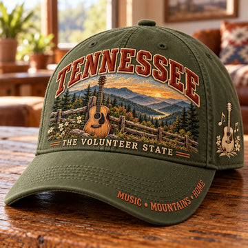 Tennessee Volunteer State Mountain Music Pride Baseball Cap