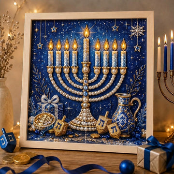 DIY Hanukkah Pearl Art Kit