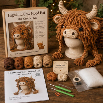 Animal Hood Hat DIY Crochet Kit