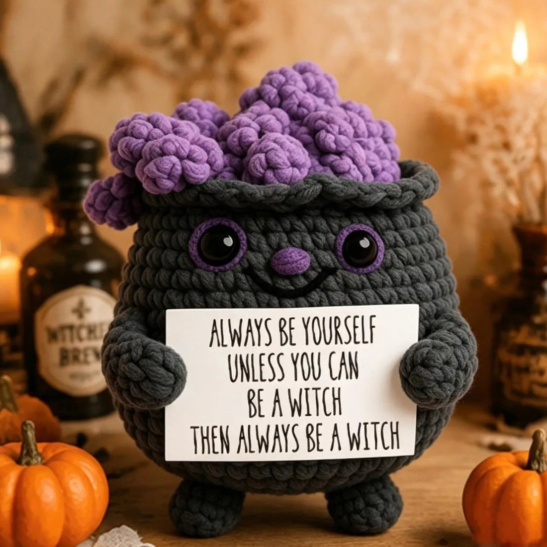 Halloween Buddy - Handmade Crochet Encouragement Gift