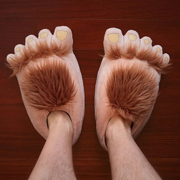 Furry Monster Feet Slippers