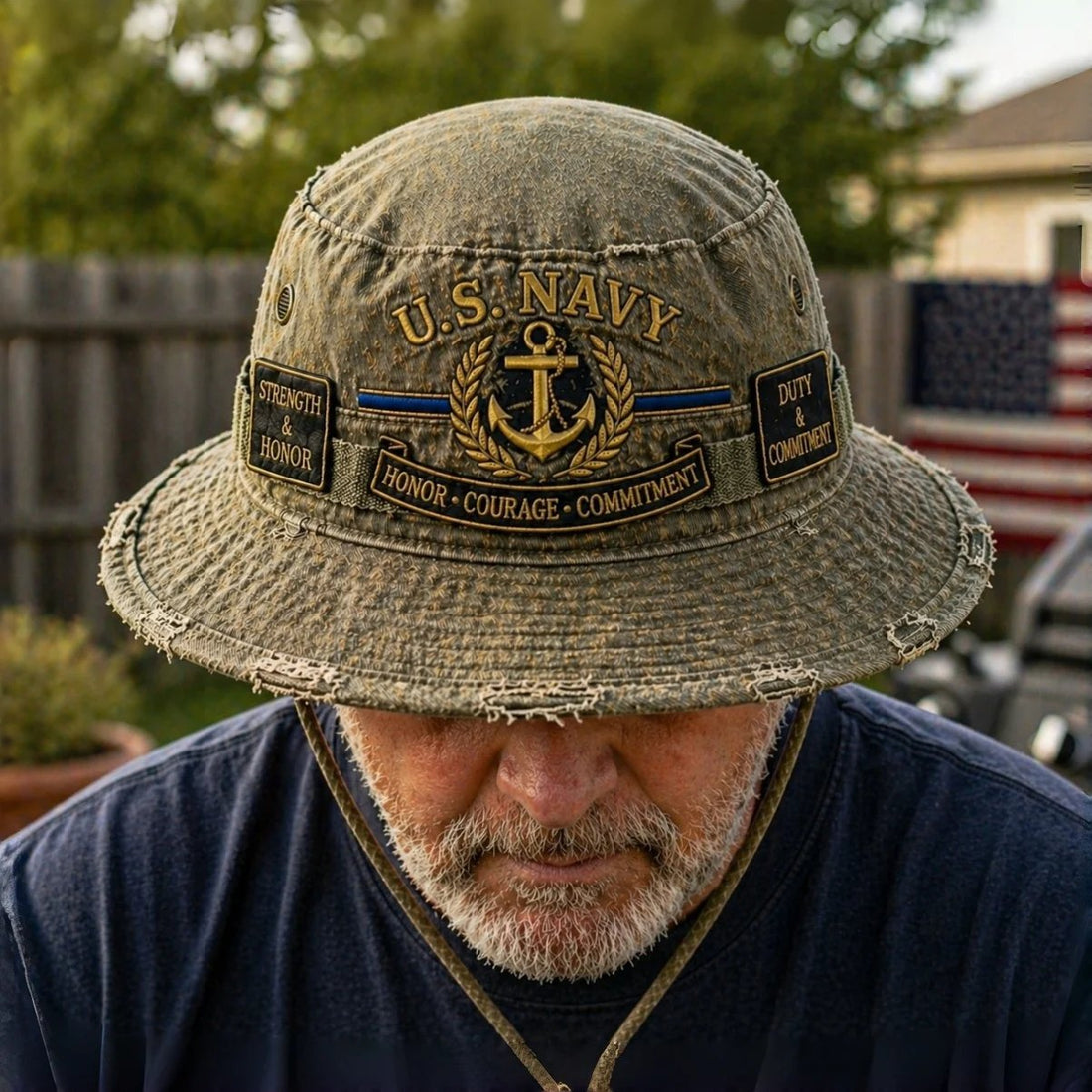 U.S. NAVY “Honor · Courage · Commitment” Boonie Hat