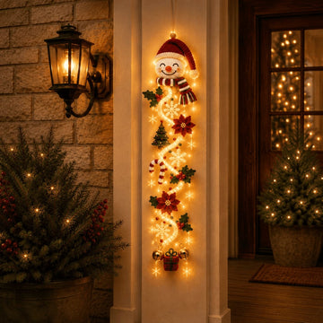 Glowing Christmas Door Hanger