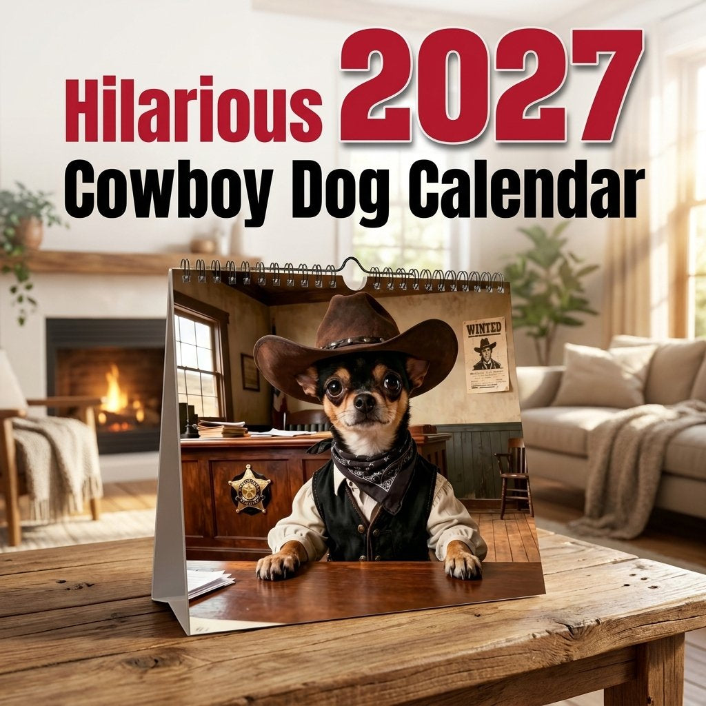 2027 Cowboy Dog Calendar