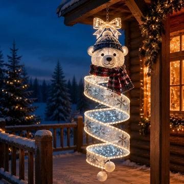 Christmas Magic Spiral Hanging LED Light Collection