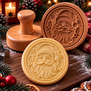 Christmas Heirloom Wooden Cookie Stamp