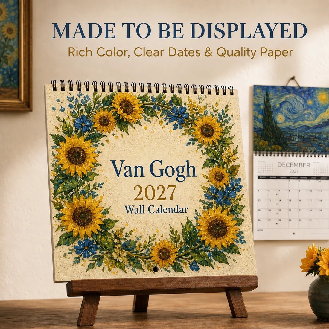 Van Gogh–Inspired 2027 Wall Calendar