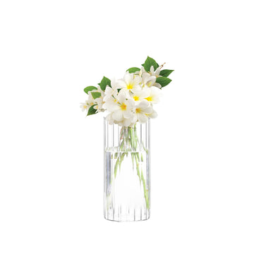 Clear Glass Flower Vase – 6" Modern Decorative Vase