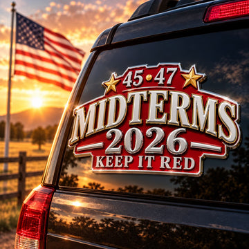 45•47 Midterms 2026 Keep It Red Car Emblem