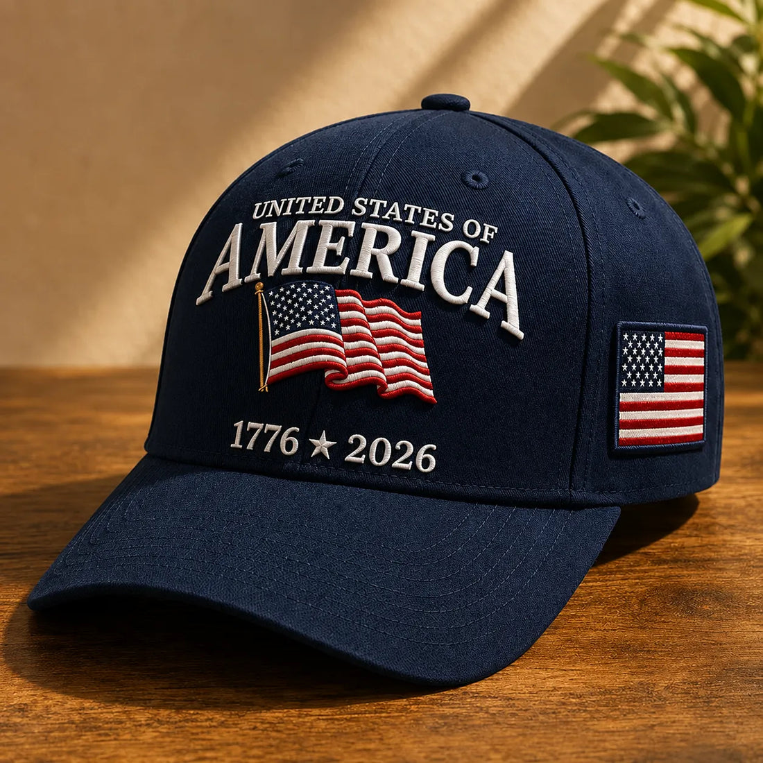 United States of America Anniversary Embroidered Cap