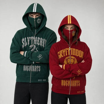 Unisex The House Hoodie – Magical Academy Zip-Up Sweatshirt
