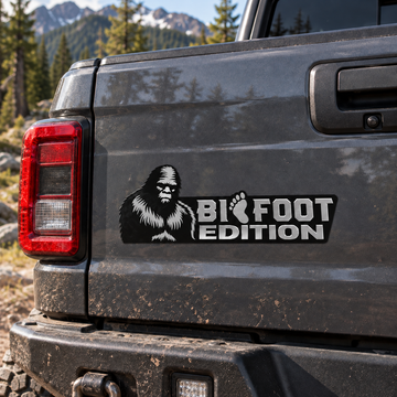 Bigfoot Edition Tailgate Emblem – Sasquatch Truck Decor