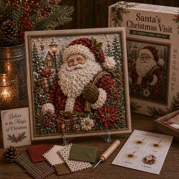 Christmas 3D Fabric Poke Art Kit