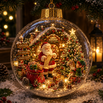 Light-Up Christmas Story Globe Ornament