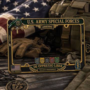 U.S. Army Special Forces Metal License Plate Frame