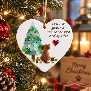 There Is No Greater Joy — Dog Lover Christmas Ceramic Ornament