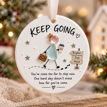 Keep Going Motivational Ornament Collection