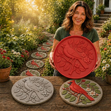 Hummingbird Garden Art Stepping Stone Mold